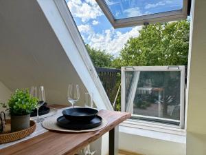 Μπαλκόνι ή βεράντα στο Ruhige, zentrale Lage - Modernes Apartment