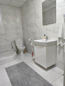 Et badeværelse på Elegant 1BdR-Appartment FreeParking