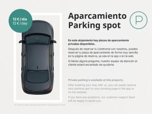 a flyer of a car parked in a parking lot at Limehome Valencia Calle de Cadiz in Valencia