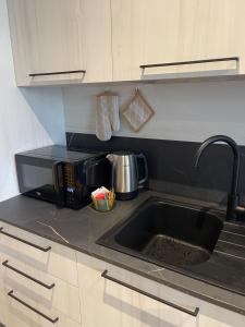 Kuchyň nebo kuchyňský kout v ubytování Appartamento Pineta casa vacanze Sci & Natura