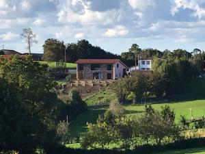 a house on a hill in a green field at Espaciosa con vistas in Villaviciosa