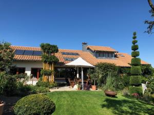 une maison avec une cour dotée d'une pelouse sidx sidx sidx dans l'établissement Naturoase, Nähe Arlberg und Montafon, Perfekter Startpunkt zum Skifahren !, à Grünkraut