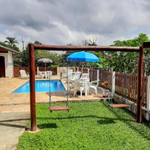 Bazén v ubytování Chácara Vicente Gazzi nebo v jeho okolí