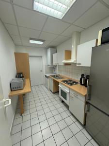 Η κουζίνα ή μικρή κουζίνα στο Exclusive City Studios im Herzen von Bielefeld - WIfi