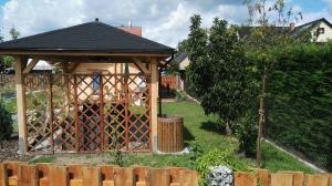 Ein Garten an der Unterkunft Spreewaldhäuser Wiesner