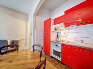 Køkken eller tekøkken på Charmant studio centre ville d'Aix-les-bains