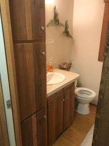 Ένα μπάνιο στο Quaint Cabin in the Woods
