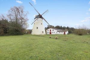 un mulino a vento in mezzo a un campo erboso di 4725-Aakirkeby-Sondre-Landevej-208 ad Åkirkeby Altre 14 foto