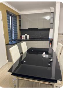 Kuchyň nebo kuchyňský kout v ubytování Baile Herculane-Locuinta centrala pentru pretențioși!