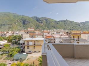 a view of a city from a balcony at Casa Bellavista in SantʼAntonio Abate