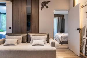 Ένα ή περισσότερα κρεβάτια σε δωμάτιο στο Kosówka Premium +96 φωτογραφίες