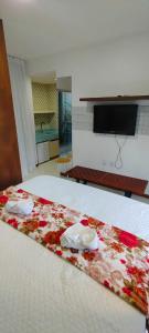 Postel nebo postele na pokoji v ubytování Suite com jacuzzi privativa