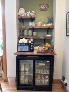 a kitchen with a counter with food in it at No 29 Bed and Breakfast in Inverness