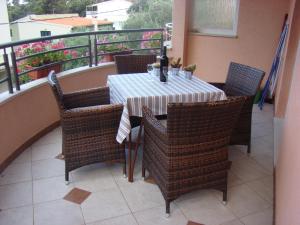 Balkón nebo terasa v ubytování Apartments Ledic