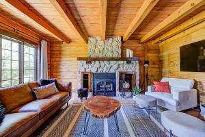 Khu vực ghế ngồi tại Le Grandes-Piles navigable river spa and ski