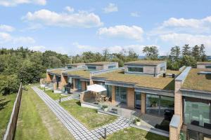 an aerial view of a house with a roof at 5607-Svaneke-Mollebakken-8-P in Svaneke