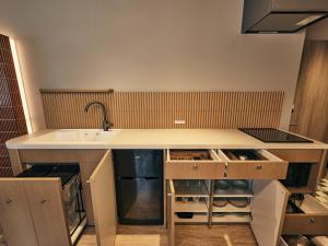 Η κουζίνα ή μικρή κουζίνα στο illi Mia Kinshicho +40 φωτογραφίες