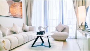 Χώρος καθιστικού στο Comfort Cove 1BR in Al Maryah Island +20 φωτογραφίες