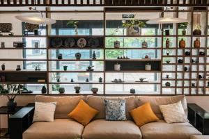 Un lugar para sentarse en Huangshan Huiji Yunge B&B