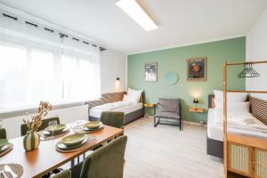 Χώρος καθιστικού στο Cozy Home Böhlen