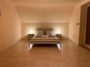 Ένα ή περισσότερα κρεβάτια σε δωμάτιο στο Vila u lesa - Mikulovice +45 φωτογραφίες