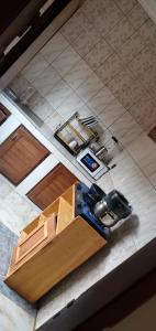 an overhead view of a machine in a room at Air-conditioned apartment, secured Residence Kribi in Kribi