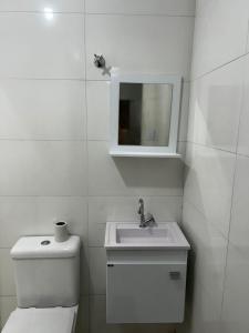 Koupelna v ubytování Studio espaçoso e confortável em São Paulo ZN