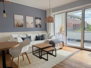 Posezení v ubytování Ferienwohnung Dümmer Dream am Dümmer See