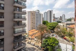 an overhead view of a city with tall buildings at 360 Vila Mariana in Sao Paulo