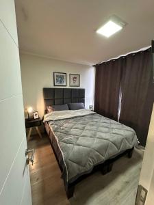 a bedroom with a large bed in a room at Depasfs in Santiago