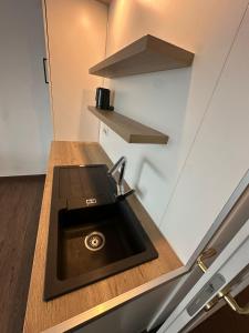 Kuchyň nebo kuchyňský kout v ubytování AR Boutique Hotel Kempten