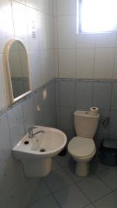 Koupelna v ubytování Rodzinna Przystań