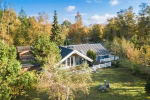 an aerial view of a house in the woods at L18-Rodby-Vibevej-9 in Rødby