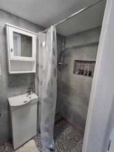 Ένα μπάνιο στο Garden House Slavkov
