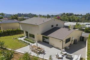 an aerial view of a house with a roof at The Dona Modern in Los Angeles