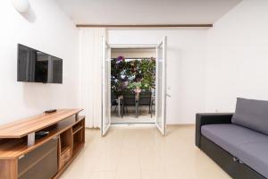 TV a/nebo společenská místnost v ubytování Apartments by the sea Cove Pokrivenik, Hvar - 10427