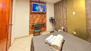 Postel nebo postele na pokoji v ubytování Laureles Coliving House Medellín