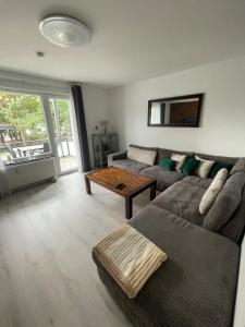 Χώρος καθιστικού στο Zentrale Wohnung 1OG mit WLAN & Kaffee