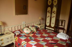 Łóżko lub łóżka w pokoju w obiekcie Casa Rural Uyarra