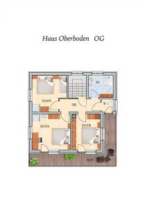 Půdorys ubytování Ferienhaus Oberboden