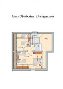 Půdorys ubytování Ferienhaus Oberboden