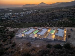 an aerial view of a house on a hill at Infinity View Luxury Villas in Galiá