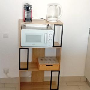 Η κουζίνα ή μικρή κουζίνα στο Studio La Cigale vue Mer