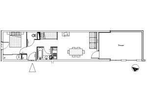 plan domu w obiekcie Résidence Les Balcons Des Curtious - 2 Pièces pour 6 Personnes MAE-2313 w mieście Bessans