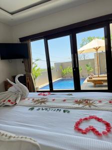 Кровать или кровати в номере Galatia Villa