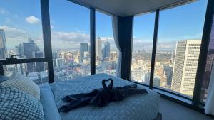 Χώρος καθιστικού στο Views comfort luxury heart of Melbourne