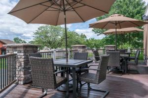 A balcony or terrace at Ramada by Wyndham Minneapolis Golden Valley