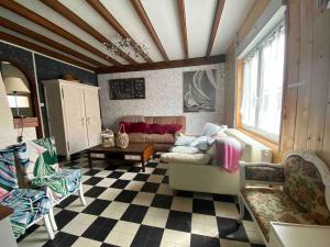 Χώρος καθιστικού στο Perle de sel, centre du Crotoy, 8 pers