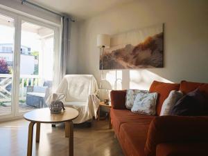 Khu vực ghế ngồi tại Residenz Strandkrone 15