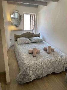 Postel nebo postele na pokoji v ubytování T3 en duplex au cœur de Piana